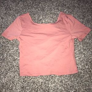 Pink crop top